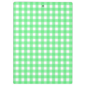 Groene gingham klembord (Achterkant)