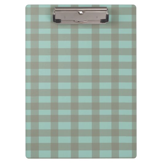 Groene Gingham Klembord (Voorkant)