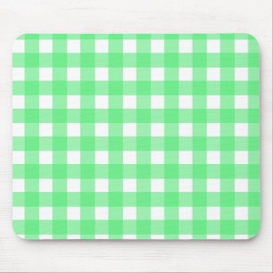 Groene gingham muismat