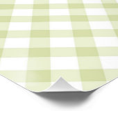 Groene Gingham Naam Boho Leeuw Bijpassend Twin Perfect Poster (Hoek)