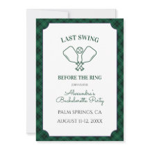 Groene Gingham Pickleball Bachelorette Weekend