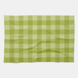 Groene gingham theedoek
