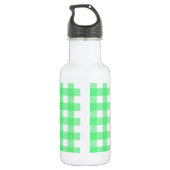 Groene gingham waterfles (Achterkant)