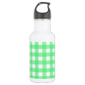 Groene gingham waterfles (Voorkant)