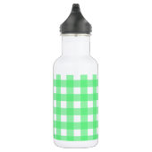 Groene gingham waterfles  (Rechts)