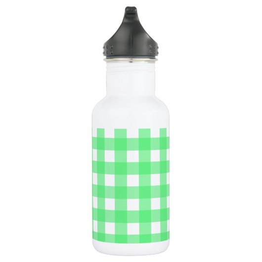 Groene gingham waterfles (Rechts)