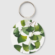 Groene Ginkgo Biloba - Sleutelhanger