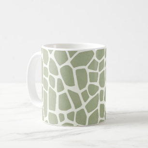 Groene Giraffe Print Koffiemok