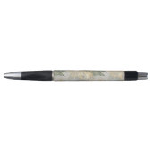 Groene Glam Chique Goud Tropische bladeren Pen (Voorkant)