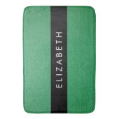 Groene Glitter, Glitter Achtergrond, Jouw naam Badmat (Voorkant Verticaal)