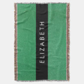 Groene Glitter, Glitter Achtergrond, Jouw naam Deken (Voorkant Verticaal)