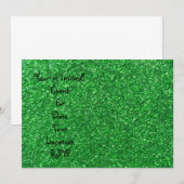 Groene glitter kaart (Voorkant / Achterkant)