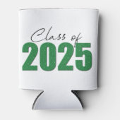 Groene Glitter Klasse van 2025 Blikjeskoeler (Voorkant)