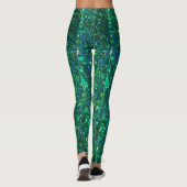 Groene Glitter-Leggings Leggings (Achterkant)