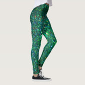 Groene Glitter-Leggings Leggings (Rechts)