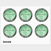 Groene Glitter Product Labels Sparkle Diamonds Log (Vel)