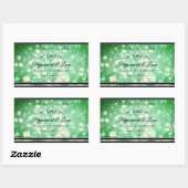 Groene Glitter Product Labels Sparkle Diamonds Log (Vel)