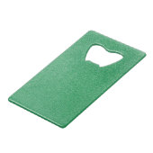 Groene glitter, sprankeling, glitterachtergrond kredietkaart flessenopener (Voorkant Gekanteld)