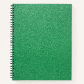 Groene glitter, sprankeling, glitterachtergrond notitieboek (Voorkant)