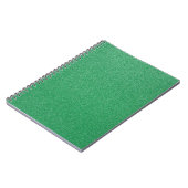 Groene glitter, sprankeling, glitterachtergrond notitieboek (Linkerzijde)