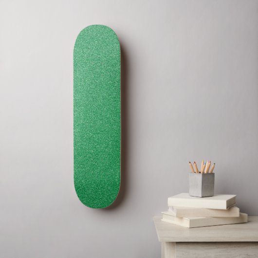 Groene glitter, sprankeling, glitterachtergrond skateboard (Muurkunst)