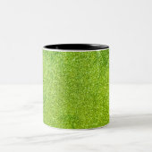 Groene glitter tweekleurige koffiemok (Center)