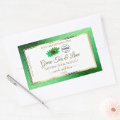 Groene Glitter White Product Labels Ladybug Logo (Envelop)