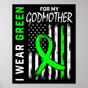 Groene Godmoeder Nierziekte Cerebral Palsy Awar Poster
