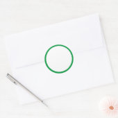 groene goedkeuring ronde sticker (Envelop)