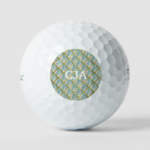 GROENE GOLF-BALLEN OP GROND VAN GOLF GOLFBALLEN