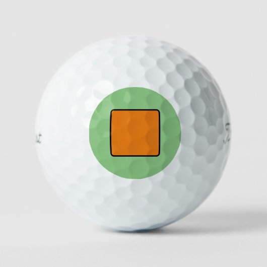 Groene Golf Balls 12 Pack Golfballen (Voorkant)
