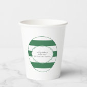 Groene GOLF caddie papieren beker (Voorkant)