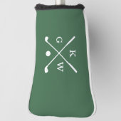 Groene Golf Clubs Monogram Golfheadcover (Draai 90)