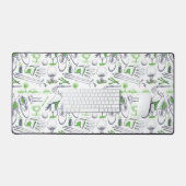 Groene Golf iconen patroon Bureaumat (Keyboard & Muis)
