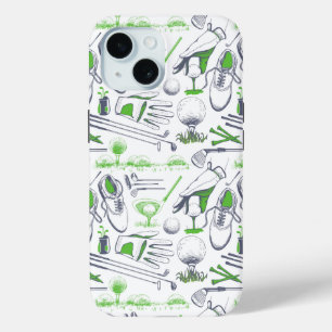Groene Golf iconen patroon