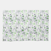 Groene Golf iconen patroon Theedoek (Horizontaal)