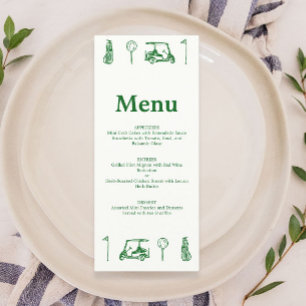 Groene Golf Lijn Tekeningen Menu