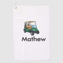Groene golfautonaam man sportjongen cadeaus letter