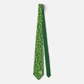 Groene Golfbaan Monogram Stropdas (Voorkant)