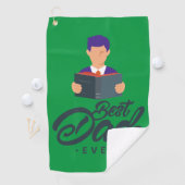 Groene Golfhanddoek met beste vader ooit (Insitu)
