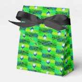 Groene Golfing Tiled Favor Boxes Bedankdoosjes (Voorkant Zijde)
