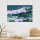 Groene golven Afdrukken met Scriptversie Poster (Keuken)