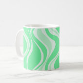 Groene Golven Mok (Voorkant links)