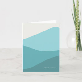 Groene golven notitiekaartje