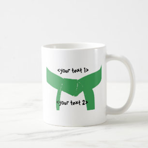 Groene gordel voor krijgskunst koffiemok