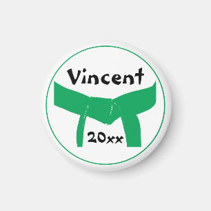 Groene gordel voor krijgskunst magneet
