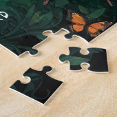 Groene Gotische Vlinder Meisje Legpuzzel (Zijkant)
