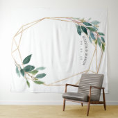 Groene Goud Trouw Achtergrond Fotocabine Wandkleed (In Situ (horizontaal))