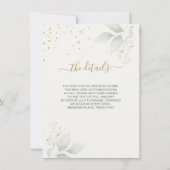 Groene goudbladeren Bachelorette Weekend Itinerary (Achterkant)