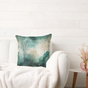 Groene goudbomen kussen